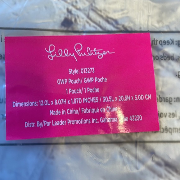 NWT Lilly Pulitzer Pink Pouch - Picture 6 of 6